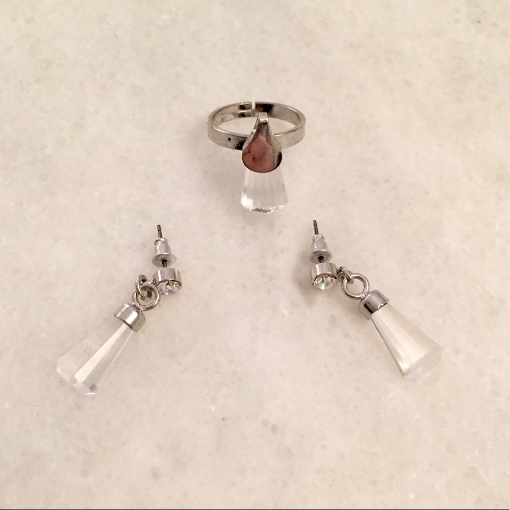 Silver earrings